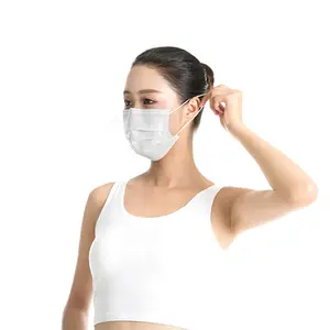 工場使い捨て3プライブラックサージカルマスク不織布フェイスマスク医療用フェイスマスク