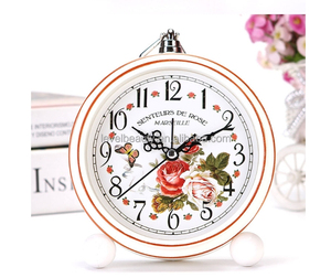 Ornamen kreatif jam meja suasana antik Retro Eropa