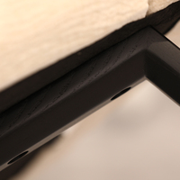 Fauteuil inclinable en tissu texturé, fauteuil de loisirs rembourré, structure en bois, siège d'appoint pour salon