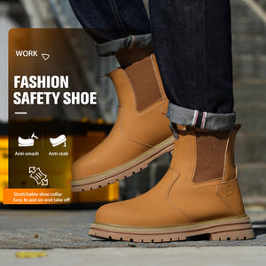 Botas de Seguridad de Trabajo para Hombre con Punta de Acero, Impermeables, de Invierno, con Forro de Peluche, Estilo Chelsea, con Suela de Goma Goodyear - Product Image 5