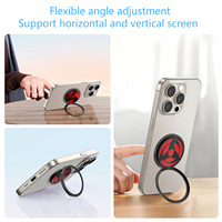 Support de téléphone portable magnétique en alliage de zinc, flexible et portable, avec logo personnalisé, réglable en hauteur, multifonction, avec fonction fidget spinner.