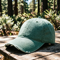 Casquette de baseball de luxe en denim sergé délavé bleu uni, douce, réglable, décontractée, pour l'extérieur, avec visière pare-soleil, personnalisable avec image sportive