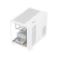 Boîtier PC AntarcChill personnalisé, nouveau boîtier de tour moyen pour ordinateur, avec façade en verre blanc, pour jeux PC, boîtier M-ATX, boîtiers d'ordinateur pour jeux, ordinateur de bureau