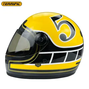 Sports Motorcycle Cool Fashion Cool Yellow Professional Casco Moto Motorcycle Accessories Casque Moto Racing Full Face Helmet