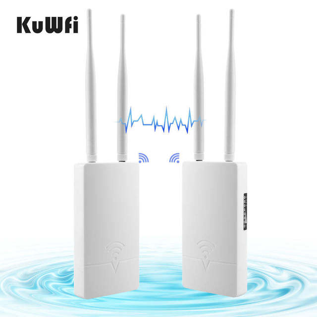 Outdoor WiFi Weatherproof Extender 2 Ethernet Ports Dual Band Wireless Access Point with High Gain 5dBi Antennas