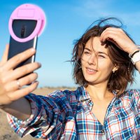 Vente chaude Portable Mini Clip Photo & Caméra Vidéo Téléphone Mobile LED Remplir Selfie Anneau Lumière Top Vente Accessoire De Téléphone Mobile