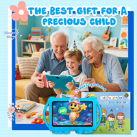 Tablette PC pour enfants IWAWA 7 pouces, quadricœur, résolution HD 1024x600, 2 Go de mémoire, jouet éducatif, apprentissage, nouveau Android 12, antichoc, USB-C