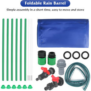 50-100ガロン100-1000リットル折りたたみ式PVCレインバレル雨水収集システムガーデン灌漑用 - Product Image 4