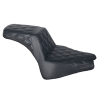 Siège surélevé pour moto personnalisé, gel doux et confortable, dossier en cuir PU pour Softail Fat Bob FXFB 18-25, 1 an