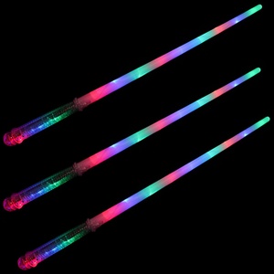 Espada de Juguete con 12 Luces LED, Mango Transparente, Barra Larga Intermitente, Espadas de Juguete para Niños, Accesorios para Fiestas - Product Image 1