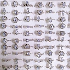 Fashion Simple Copper Crystal Zircon Gold Plated Vintage Women 4 Claw <b>Cheap</b> Zirconium <b>Rings</b> Wholesale Mix Batch - Product Image 1