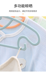 Cintres en plastique antidérapants pour vêtements de bébé avec encoches pour les épaules, pour l'organisation des placards de <span class=keywords><strong>la</strong></span> crèche, lot en vrac - Product Image 6