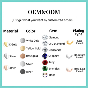 Orecchini a perno con cerniera infinita in argento sterling 925 placcato rodio con zirconi intrecciati, regalo trendy per matrimoni e feste, piercing per lobo dell'orecchio SY OEM - Product Image 3