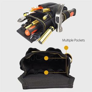 Heavy-Duty Tool Bag with Adjustable Belt for Electrician Work, 6-Pouches and 9 Screwdriver Loops Construction Tool Pouch - Product Image 3