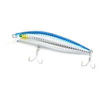 Lutac OEM Minnow 100MM/17G/Longue coulée/crochet d'origine 3D haute Simulation yeux revêtement Anti-choc longue coulée Action de natation