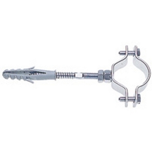 Collare Zincato Resistente con Tassello e Morsetti per Tubi con Vite da 3/8 17-19mm - Product Image 1