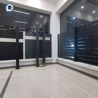Clôture de jardin et de villa sur mesure, robuste, en acier galvanisé, avec panneaux complets, design moderne, simple et élégant, pour une intimité optimale