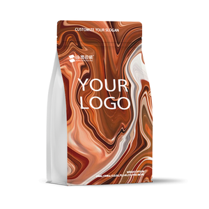 热卖再生铝箔250克500克1千克平底咖啡包装袋，带拉链和阀门 - Product Image 3