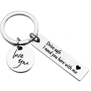 <span class=keywords><strong>Portachiavi</strong></span> in Acciaio Inossidabile Lucidato a Specchio con Stampa UV Personalizzata, Ideale come Regalo <span class=keywords><strong>per</strong></span> Coppie o come Accessorio Decorativo <span class=keywords><strong>per</strong></span> Auto - Product Image 4