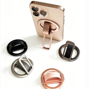 Support de téléphone portable universel avec anneau magnétique rotatif à 360°, motif coquille de luxe - Product Image 1