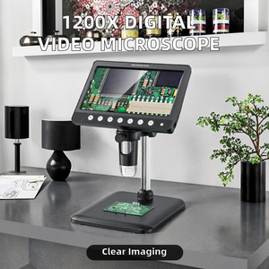 Chất lượng cao aleezi inskam 330 1200x video kỹ thuật số kính hiển vi 7-inch TN điện tử LED nguồn ánh sáng 1920x1080 cho y tế - Product Image 2