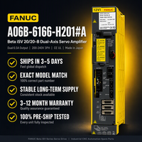 FANUC A06B-6166-H201 d'origine # Amplificateur servo à double axe Beta ISV 20/20-B 200-240V, commande servo CNC fabriquée au Japon, en stock