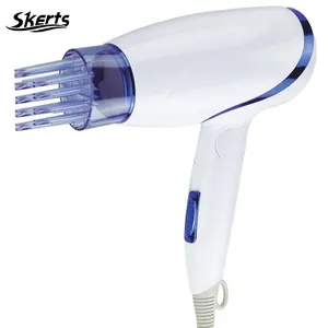SKERTS Custom Logo Portable Folding High Power 110V 1600W CE ROHS Cool Air Hair Dryers with Comb Concentrator