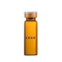 Bouteille ronde de médicament contre la toux 10ml 14ml 20ml Bouteille de sirop en verre Bouteille de sirop contre la toux ambre
