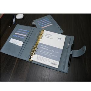 Luxe A6A5 cahier à feuilles mobiles en cuir exquis reliure artistique portefeuille imprimé <span class=keywords><strong>Journal</strong></span> - Product Image 1