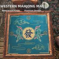 Nouveau tapis de mahjong occidental 2026, en caoutchouc, anti-poussière et imperméable, motif club classique, plusieurs styles, personnalisation couleur et taille