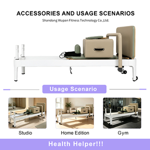 Équipement <span class=keywords><strong>de</strong></span> Pilates Reformer en aluminium commercial pour studios <span class=keywords><strong>de</strong></span> fitness, centres <span class=keywords><strong>de</strong></span> formation professionnels, entraînements <span class=keywords><strong>de</strong></span> fitness pour tout le corps - Product Image 3