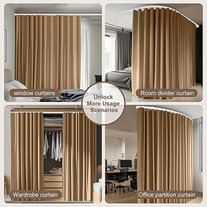 Kit de Riel para Cortinas Flexible y Curvable de Primera Calidad, Solución de PVC para Ventanas en Ángulo, Modelo Curvo - Product Image 6