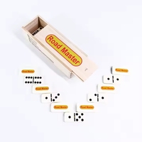 Jeu de dominos promotionnel personnalisé avec logo, dominos cubains colorés, blocs de dominos, jouet