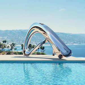 Scultura Moderna in Metallo per Parco Giochi, Scivolo per Piscina, Statua <span class=keywords><strong>da</strong></span> <span class=keywords><strong>Giardino</strong></span>, Decorazione per Cortile, Scultura <span class=keywords><strong>da</strong></span> Esterno in Acciaio Inossidabile - Product Image 1
