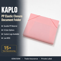 Carpeta de Documentos en Forma de L Kaplo A4, Translúcida, de PP, con Cierre Elástico, Base Expandible, Organizador de Archivos de Oficina de una Sola Capa, para la Escuela