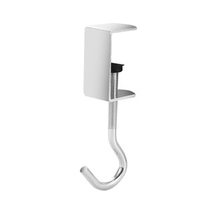 Source Hardware Backpack Hooks Cool Silver <b>White</b> No Drill Removable <b>Desk</b> Side Hangers For Dormitory <b>Storage</b> - Product Image 4