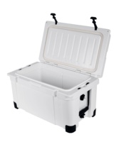 55L Isolé Bière De Refroidissement Stockage Dur Glace Glacière Pour L'extérieur