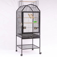 Cage à oiseaux de grande taille en métal ferme de haute qualité Joysing pour perroquet avec design pliable et fonction respirante