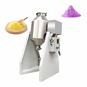 Stainless Steel Double Cone Mixer Automatic Gear Elevated Legs Easy Discharge Powder Mixer Rotary Blender for Food Chemical - Product Image 1
