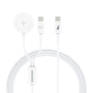 Cable de Carga Rápida 2 en 1 Tipo-C a Tipo-C de 6A con Logotipo OEM Personalizado, Conductor de Cobre Puro, Magnético, para Reloj Inteligente IOS - Product Image 3