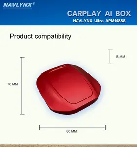 ApplePie Carplay Ai Box 3 ב-1 קופסא דונגל קרפליי אנדרואיד אוטומטי אלחוטי מודול אוניברסלי קרפליי קסם לרכב סטרימינג Ai Box
