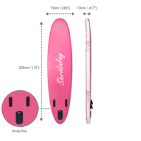 Offre Spéciale personnalisé rose couleur tout rond gonflable sup Paddle board stand up paddle board pour le surf en stock