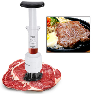 304 acier inoxydable lames d'aiguille pointues sauces injecteur marinade saveur seringue 2 en 1 <span class=keywords><strong>attendrisseur</strong></span> de <span class=keywords><strong>viande</strong></span> - Product Image 6