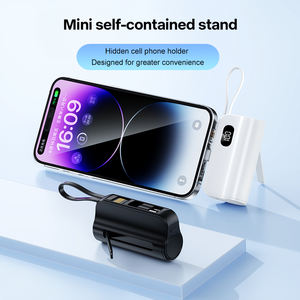 Sạc dự phòng 5000mAh tích hợp cáp, màn hình LED, pin dự phòng di động cho điện thoại thông minh, máy tính bảng, hỗ trợ sạc nhanh - Product Image 6