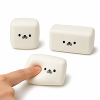 Jouet Squishy Tofu en TPR souple à rebond lent, en forme de cube de lait ou d'animal, anti-stress, pour enfants et adultes, cadeaux d'anniversaire