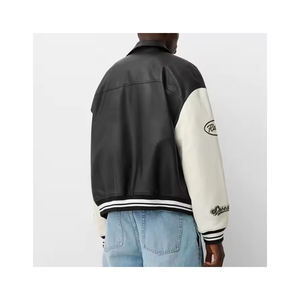 Patchs brodés personnalisés Vestes de moto d'hiver pour hommes Style élégant Durable Qualité supérieure Polaire Vêtements d'extérieur personnalisés - Product Image 3