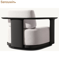 Chaise longue pivotante d'extérieur en aluminium avec coussins, mobilier moderne pour jardin, terrasse et bord de piscine