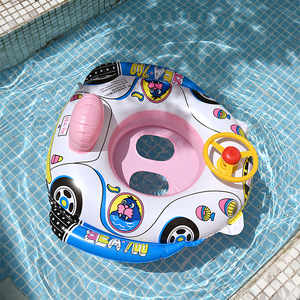 TANYOZHE Bouée <span class=keywords><strong>de</strong></span> natation gonflable pour bébé, 60x45cm, design <span class=keywords><strong>de</strong></span> voiture <span class=keywords><strong>de</strong></span> dessin animé, flotteur <span class=keywords><strong>de</strong></span> piscine pour enfants - Product Image 2
