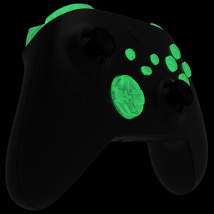 ปุ่มเรืองแสงสีเขียวเข้มสำหรับ Xbox Series X S Controller  ประกอบด้วยปุ่ม Trigers, Dpad, ABXY, Start, Back, Sync, Share และปุ่มเปลี่ยนอะไหล่ - Product Image 3