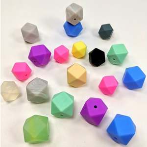 Nuevas Ideas de productos <span class=keywords><strong>2023</strong></span>, pulsera de cuentas de silicona DIY, llavero, cuentas de silicona focales para bebé, mordedor suelto masticable suave - Product Image 4